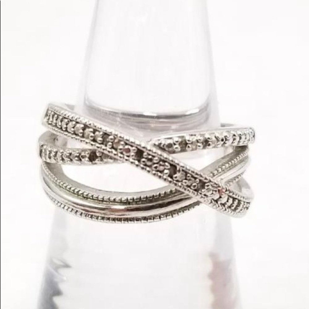 BR SUN Diamond Accents Size 6.75 Ring